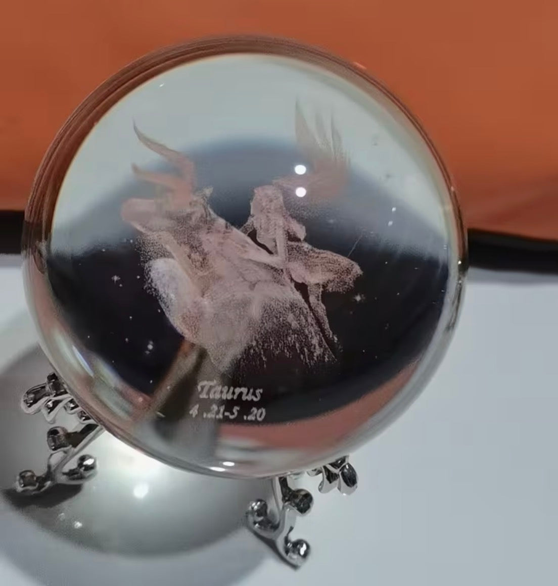 Taurus - Zodiac Crystal Ball Home Decoration