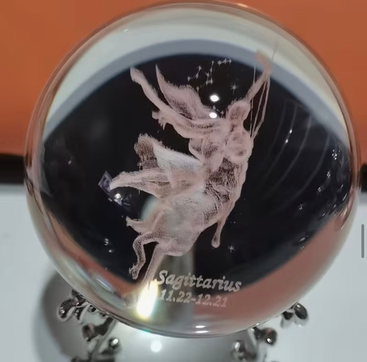 Sagittarius - Zodiac Crystal Ball Home Decoration