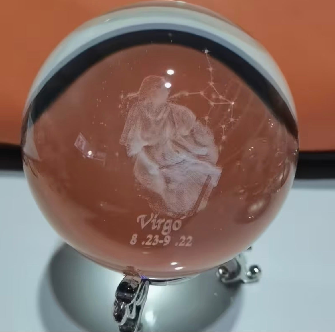 Virgo - Zodiac Crystal Ball Home Decoration