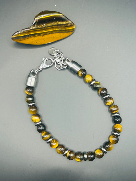 Tiger Eye Unissex Bracelet.