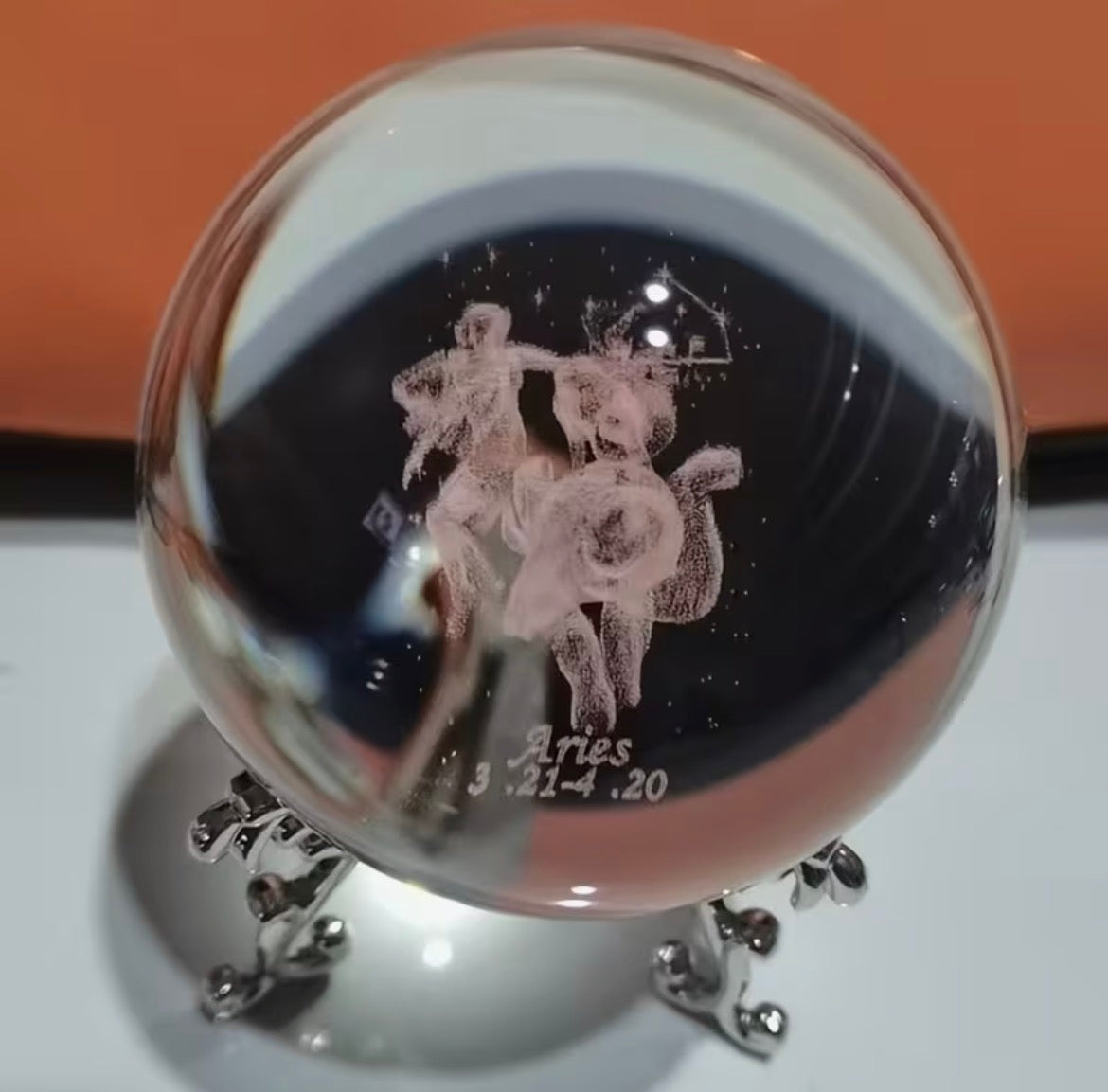 Aries - Zodiac Crystal Ball Home Decoration