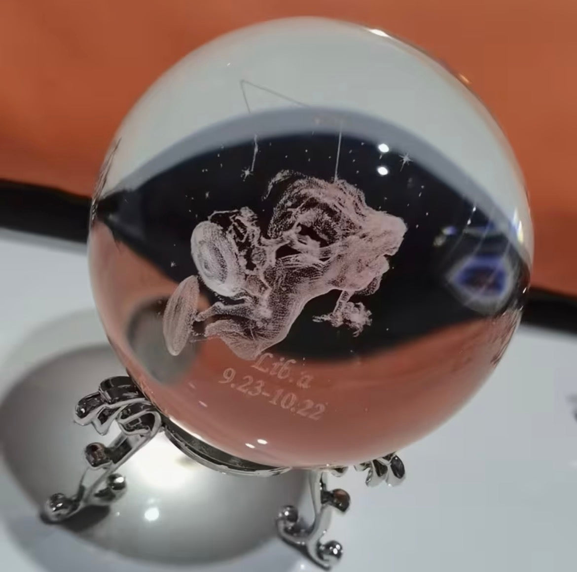 Libra - Zodiac Crystal Ball Home Decoration