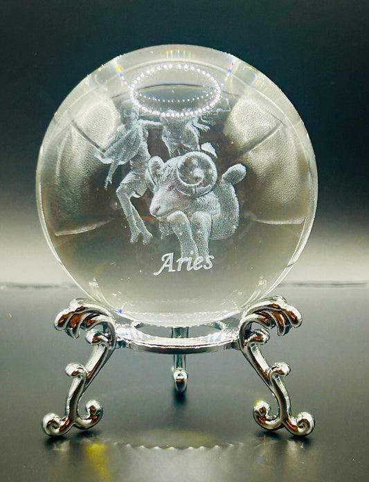 Aries - Zodiac Crystal Ball Home Decoration